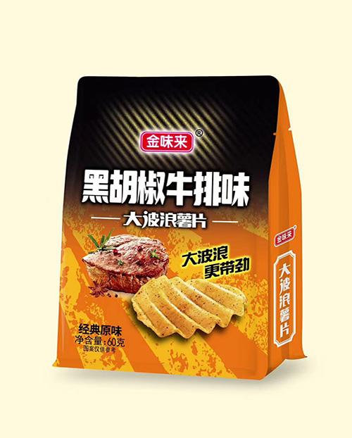 黑胡椒牛排味大波浪薯片